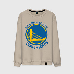 Свитшот хлопковый мужской Golden state Warriors, цвет: миндальный