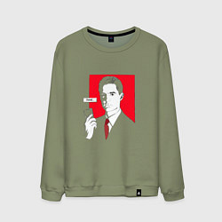 Свитшот хлопковый мужской Diane Call, цвет: авокадо