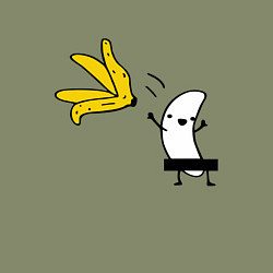 Свитшот хлопковый мужской Банан стриптизер, цвет: авокадо — фото 2