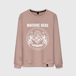 Свитшот хлопковый мужской Machine Head MCMXCII, цвет: пыльно-розовый