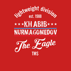 Свитшот хлопковый мужской Khabib Nurmagomedov est. 1988, цвет: красный — фото 2