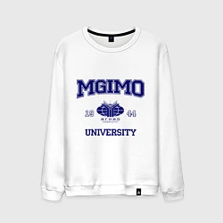 Свитшот хлопковый мужской MGIMO University, цвет: белый