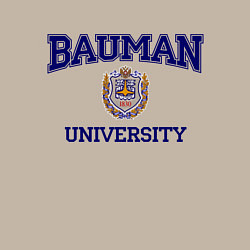 Свитшот хлопковый мужской BAUMAN University, цвет: миндальный — фото 2