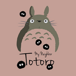 Свитшот хлопковый мужской My Neighbor Totoro, цвет: пыльно-розовый — фото 2