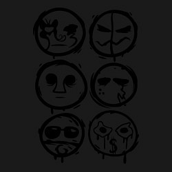 Свитшот хлопковый мужской HU Masks, цвет: черный — фото 2