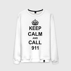 Мужской свитшот Keep Calm & Call 911