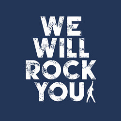 Свитшот хлопковый мужской We Wil Rock You, цвет: тёмно-синий — фото 2