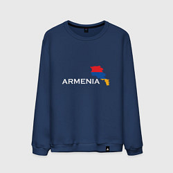 Свитшот хлопковый мужской Армения, цвет: тёмно-синий