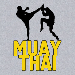 Свитшот хлопковый мужской Muay Thai, цвет: меланж — фото 2