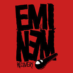 Свитшот хлопковый мужской Eminem recovery, цвет: красный — фото 2