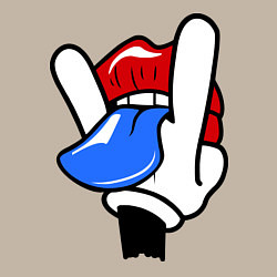 Свитшот хлопковый мужской I live rock, цвет: миндальный — фото 2