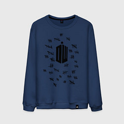 Свитшот хлопковый мужской Doctor Who: Days, цвет: тёмно-синий