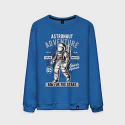 Свитшот хлопковый мужской Astronaut Adventure, цвет: синий