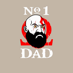 Свитшот хлопковый мужской Dad Kratos, цвет: миндальный — фото 2