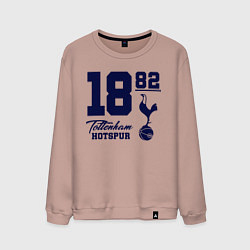 Свитшот хлопковый мужской FC Tottenham 1882, цвет: пыльно-розовый