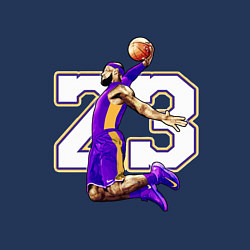 Свитшот хлопковый мужской Леброн Джеймс, цвет: тёмно-синий — фото 2