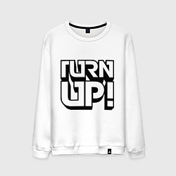 Свитшот хлопковый мужской Turn UP!, цвет: белый