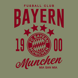 Свитшот хлопковый мужской Bayern Munchen 1900, цвет: авокадо — фото 2