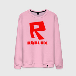 Свитшот хлопковый мужской ROBLOX, цвет: светло-розовый