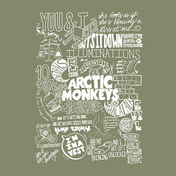 Свитшот хлопковый мужской Arctic Monkeys: I'm in a Vest, цвет: авокадо — фото 2