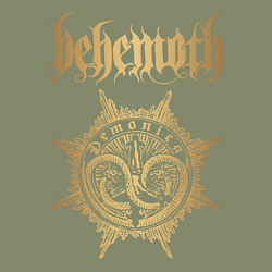 Свитшот хлопковый мужской Behemoth: Demonica, цвет: авокадо — фото 2