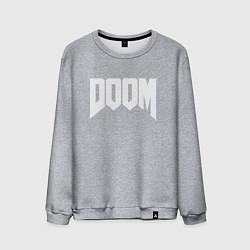 Свитшот хлопковый мужской DOOM, цвет: меланж