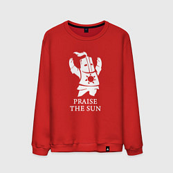 Свитшот хлопковый мужской Praise the Sun, цвет: красный