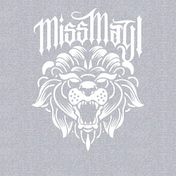 Свитшот хлопковый мужской Miss May I: Angry Lion, цвет: меланж — фото 2