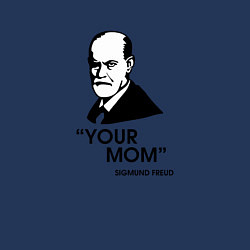 Свитшот хлопковый мужской Your Mom, цвет: тёмно-синий — фото 2