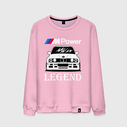 Свитшот хлопковый мужской BMW M Power: Legend, цвет: светло-розовый