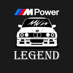 Свитшот хлопковый мужской BMW M Power: Legend, цвет: черный — фото 2