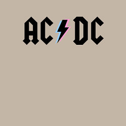 Свитшот хлопковый мужской AC/DC, цвет: миндальный — фото 2