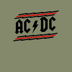 Свитшот хлопковый мужской AC/DC Voltage, цвет: авокадо — фото 2