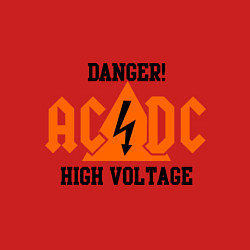 Свитшот хлопковый мужской AC/DC: High Voltage, цвет: красный — фото 2