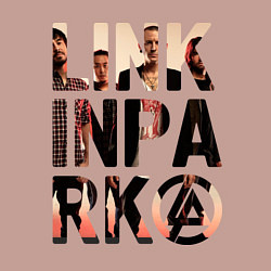 Свитшот хлопковый мужской Linkin Park, цвет: пыльно-розовый — фото 2