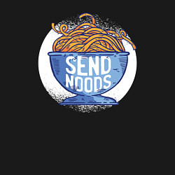 Свитшот хлопковый мужской Send Noods, цвет: черный — фото 2