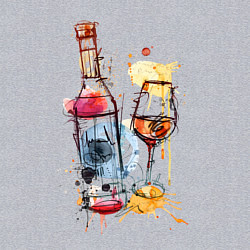 Свитшот хлопковый мужской Винишко, цвет: меланж — фото 2