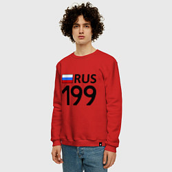 Свитшот хлопковый мужской RUS 199, цвет: красный — фото 2