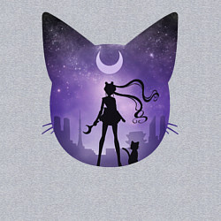 Свитшот хлопковый мужской Pretty Soldier Sailor Moon, цвет: меланж — фото 2