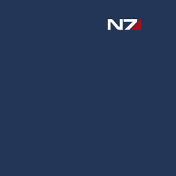 Свитшот хлопковый мужской Mass Effect N7, цвет: тёмно-синий — фото 2