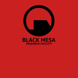 Свитшот хлопковый мужской Black Mesa: Research Facility, цвет: красный — фото 2