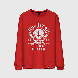 Свитшот хлопковый мужской Jiu Jitsu, цвет: красный