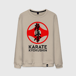 Свитшот хлопковый мужской Karate Kyokushin, цвет: миндальный
