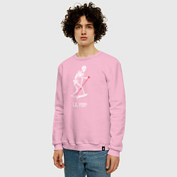 Свитшот хлопковый мужской Lil Peep, цвет: светло-розовый — фото 2
