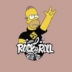 Свитшот хлопковый мужской Rock n Roll, цвет: пыльно-розовый — фото 2