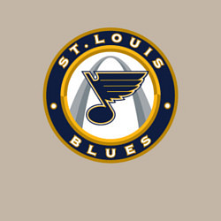 Свитшот хлопковый мужской St Louis Blues, цвет: миндальный — фото 2