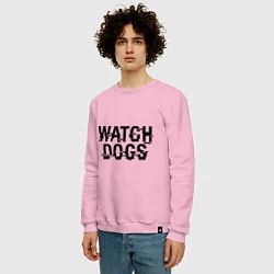 Свитшот хлопковый мужской Watch Dogs, цвет: светло-розовый — фото 2