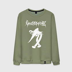 Свитшот хлопковый мужской Ghostemane, цвет: авокадо