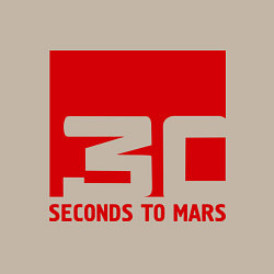 Свитшот хлопковый мужской 30 seconds to mars, цвет: миндальный — фото 2