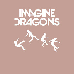 Свитшот хлопковый мужской IMAGINE DRAGONS, цвет: пыльно-розовый — фото 2